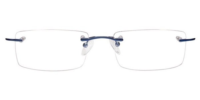 Pickering Blue Metal Eyeglass Frames from EyeBuyDirect