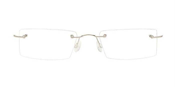 Mozdok Silver/Black Metal Eyeglass Frames from EyeBuyDirect