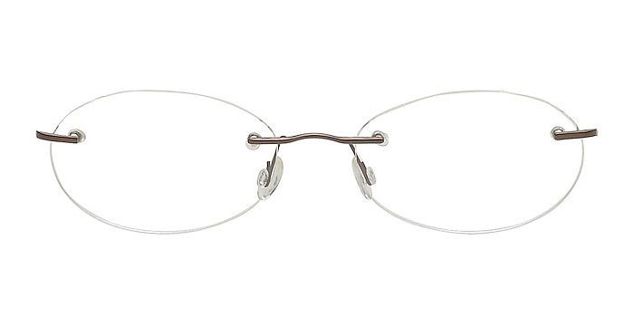 Amure Brown Metal Eyeglass Frames from EyeBuyDirect