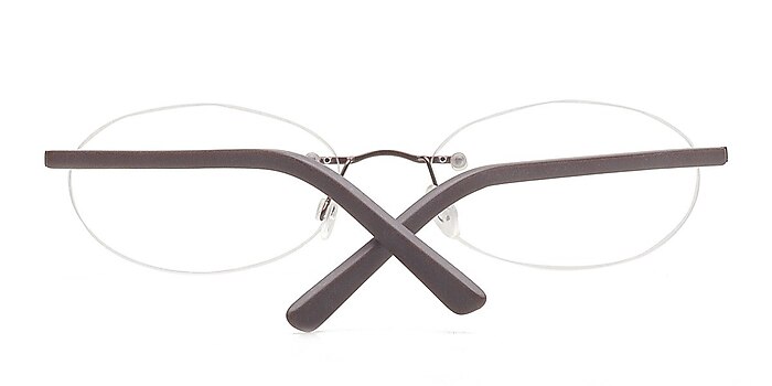 Brown Amure -  Lightweight Metal Eyeglasses