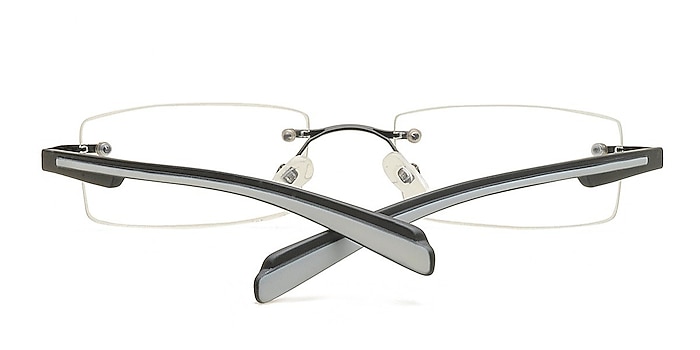 Black Kaarina -  Lightweight Metal Eyeglasses