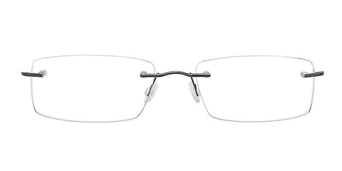 Polessk Black Metal Eyeglass Frames from EyeBuyDirect
