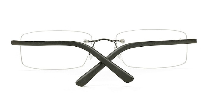Black Polessk -  Lightweight Metal Eyeglasses