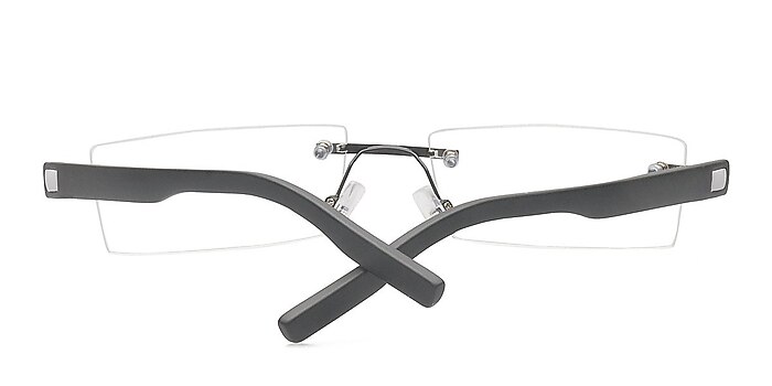 Black Moloka -  Lightweight Metal Eyeglasses