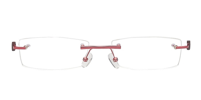 Kenai Burgundy Metal Eyeglass Frames from EyeBuyDirect