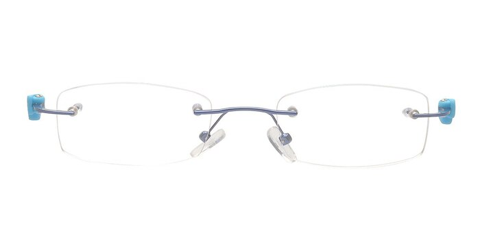 Chadron Bleu Métal Montures de lunettes de vue d'EyeBuyDirect