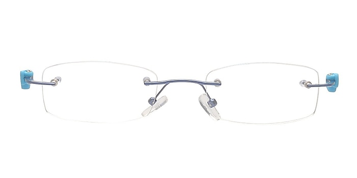 Chadron Blue Metal Eyeglass Frames from EyeBuyDirect