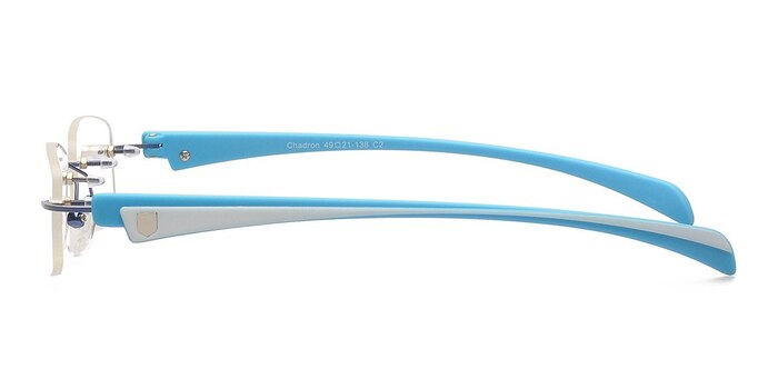 Chadron Bleu Métal Montures de lunettes de vue d'EyeBuyDirect
