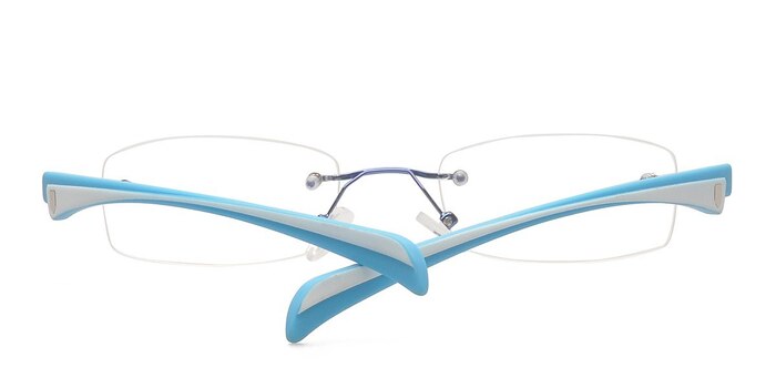 Blue Chadron -  Lightweight Metal Eyeglasses