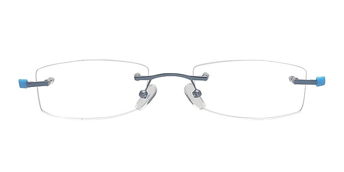 Yank Blue Metal Eyeglass Frames from EyeBuyDirect