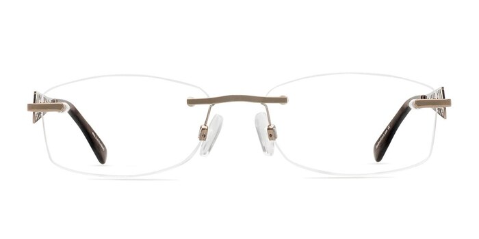 Rio Brown Metal Eyeglass Frames from EyeBuyDirect
