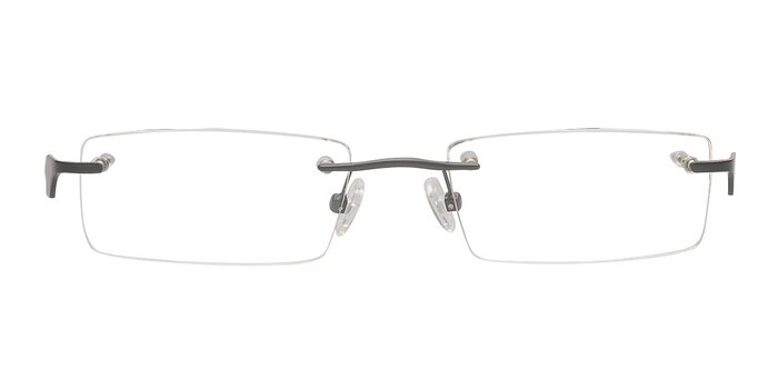 Allan Black Metal Eyeglass Frames from EyeBuyDirect