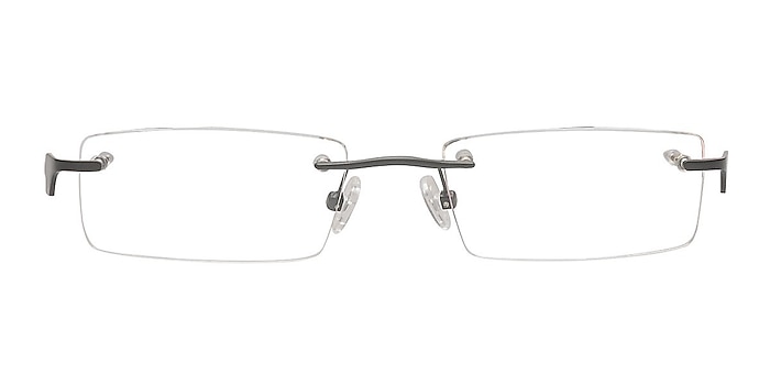 Allan Black Metal Eyeglass Frames from EyeBuyDirect