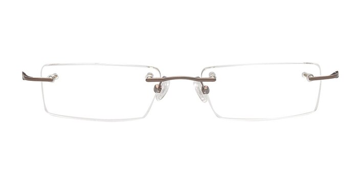 Allen Brown Metal Eyeglass Frames from EyeBuyDirect