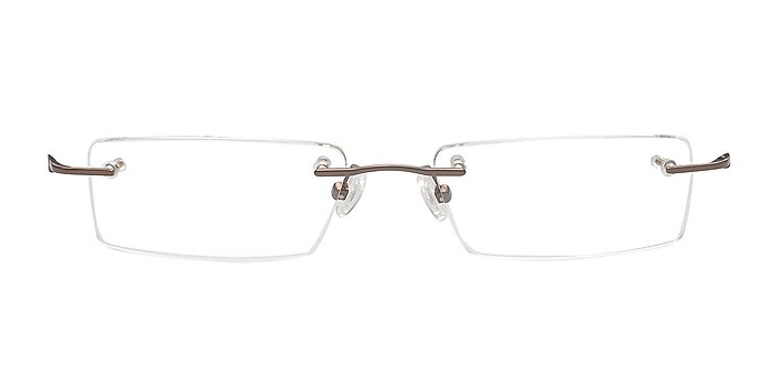 Allen Brown Metal Eyeglass Frames from EyeBuyDirect