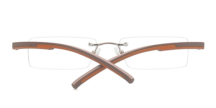 Brown Allen -  Lightweight Metal Eyeglasses