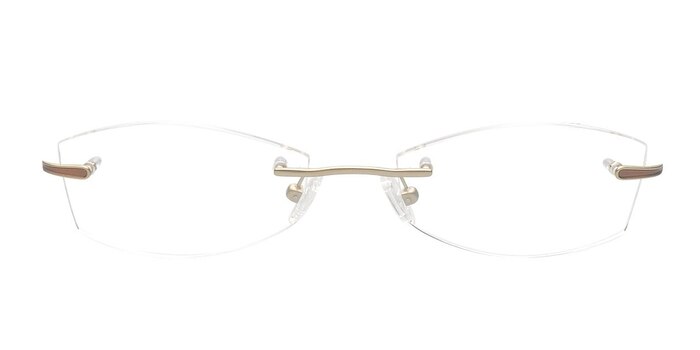 Blaine Doré Titane Montures de lunettes de vue d'EyeBuyDirect