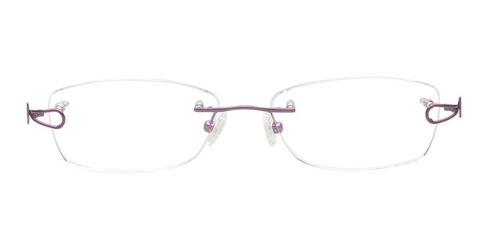 Alannah Purple Titanium Eyeglass Frames from EyeBuyDirect