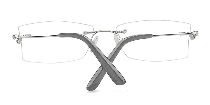 Silver Carmine -  Lightweight Titanium Eyeglasses