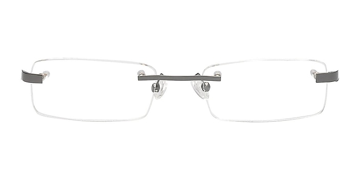 Alvaro Gunmetal Metal Eyeglass Frames from EyeBuyDirect