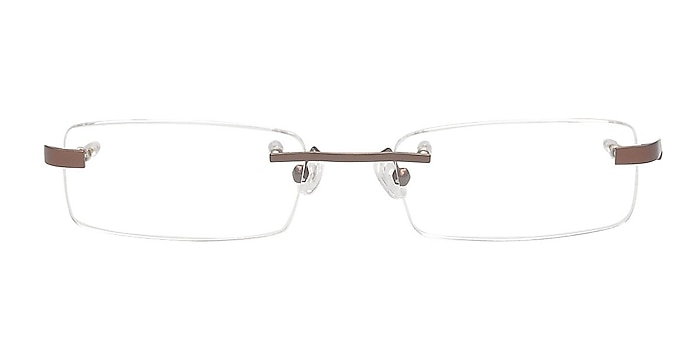 Alvaro Brown Metal Eyeglass Frames from EyeBuyDirect