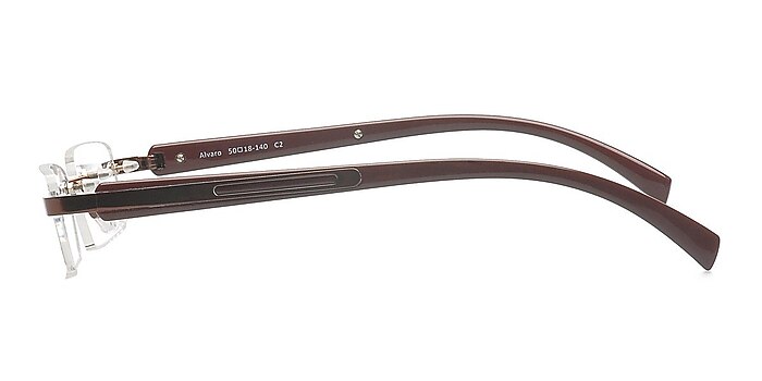 Alvaro Brown Metal Eyeglass Frames from EyeBuyDirect