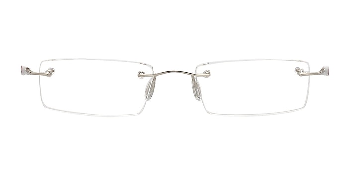 Alonso Silver Metal Eyeglass Frames from EyeBuyDirect