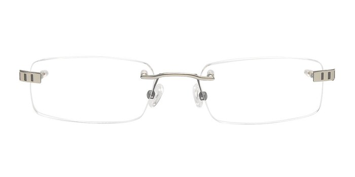 Alvin Argenté Métal Montures de lunettes de vue d'EyeBuyDirect