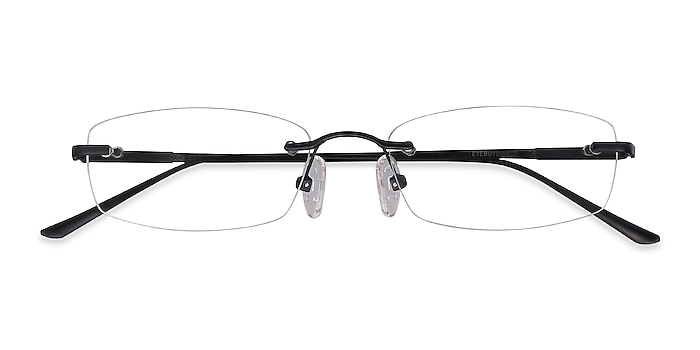 Black Clem -  Lightweight Metal Eyeglasses
