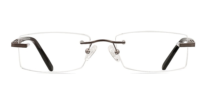 Brice Gray Titanium Eyeglass Frames from EyeBuyDirect