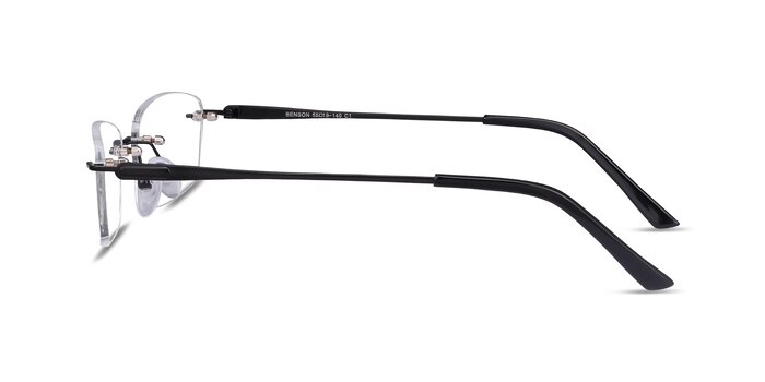 Benson Black Metal Eyeglass Frames from EyeBuyDirect