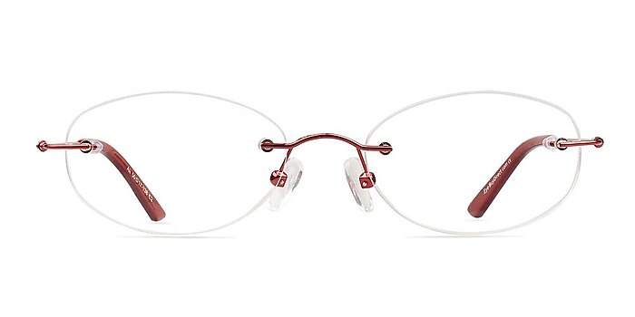 Ali Red Metal Eyeglass Frames from EyeBuyDirect