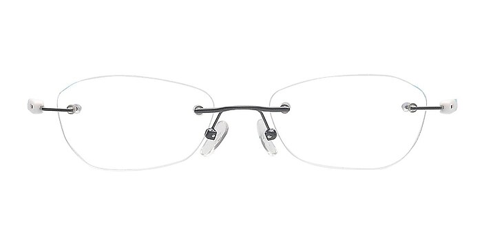 Kjord02 Navy Metal Eyeglass Frames from EyeBuyDirect