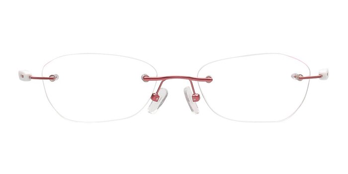 Kjord02 Burgundy Metal Eyeglass Frames from EyeBuyDirect