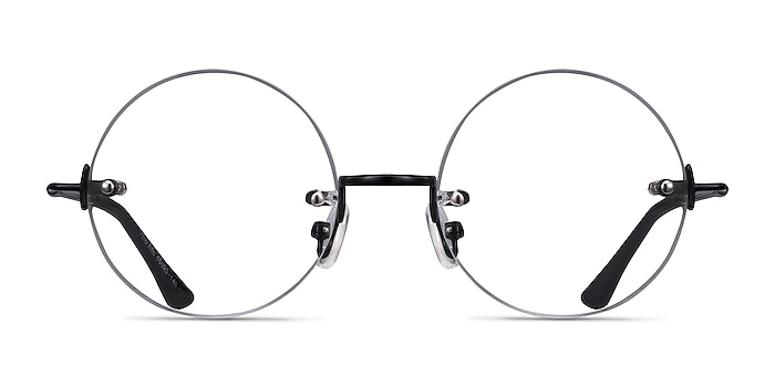 Palo Alto Noir Métal Montures de lunettes de vue d'EyeBuyDirect