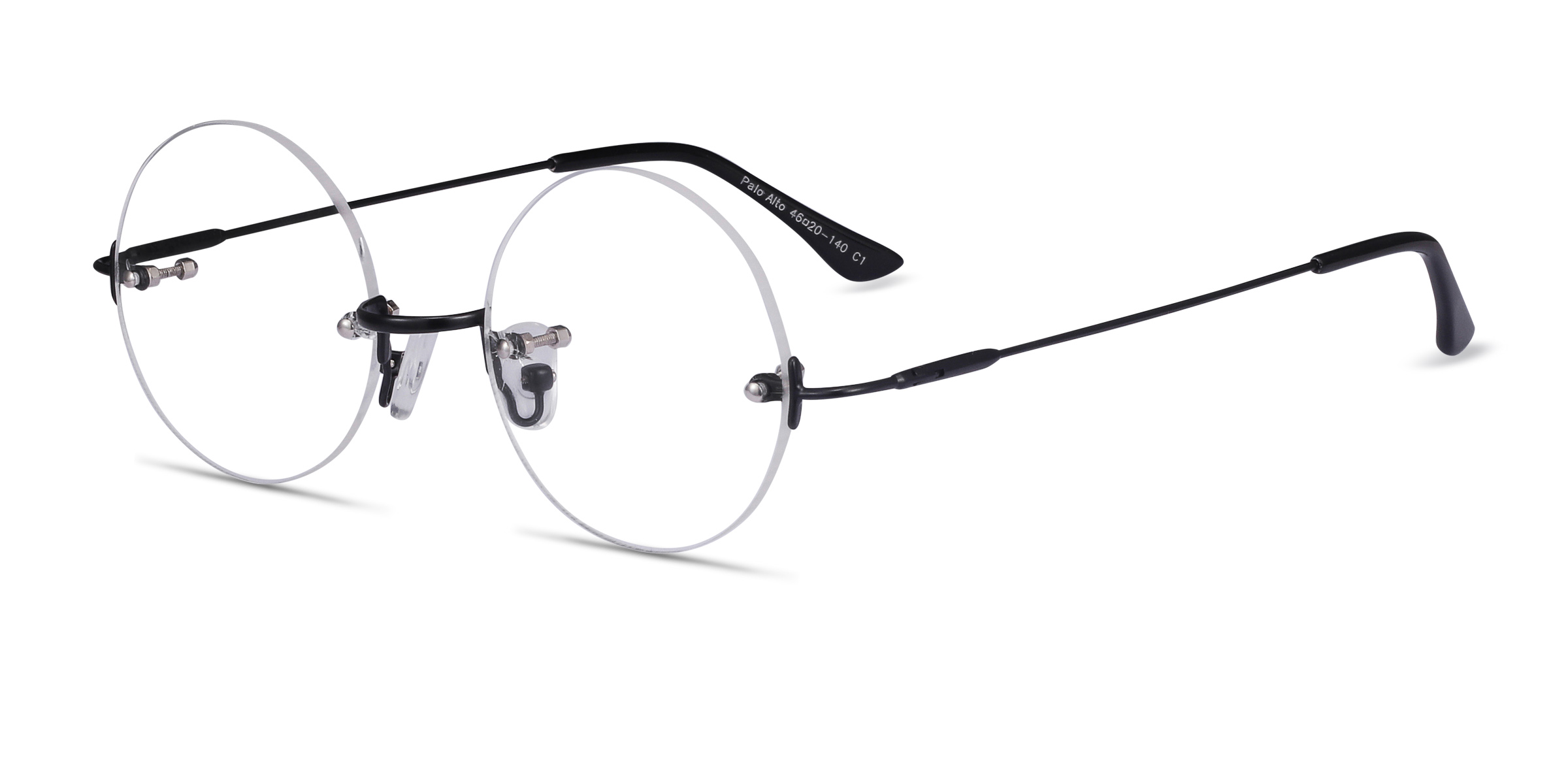 Homme Monture Lunettes Rondes Titane Ultra Légère Style Rétro