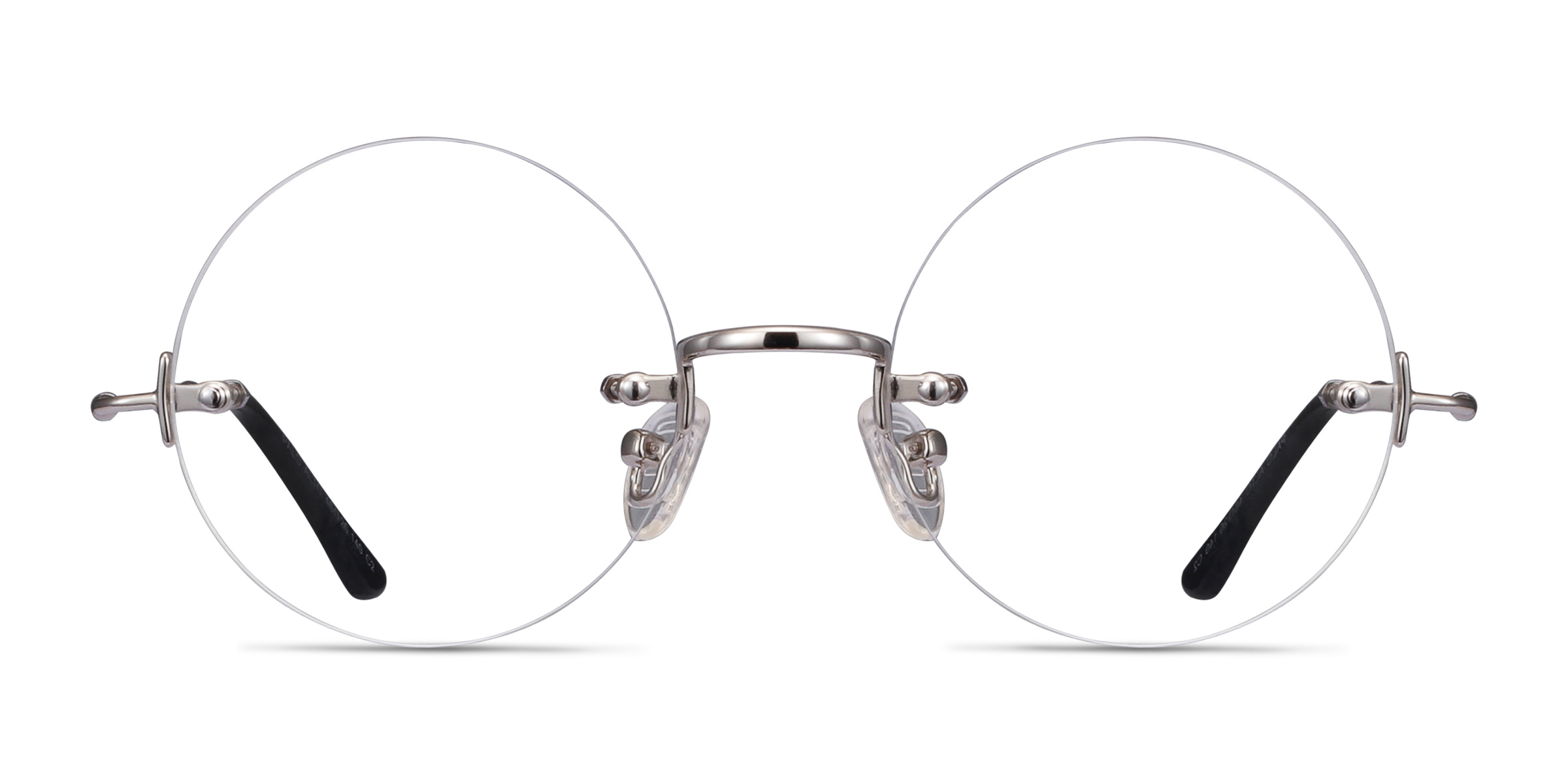 Palo Alto Round Silver Rimless Eyeglasses Eyebuydirect Canada 