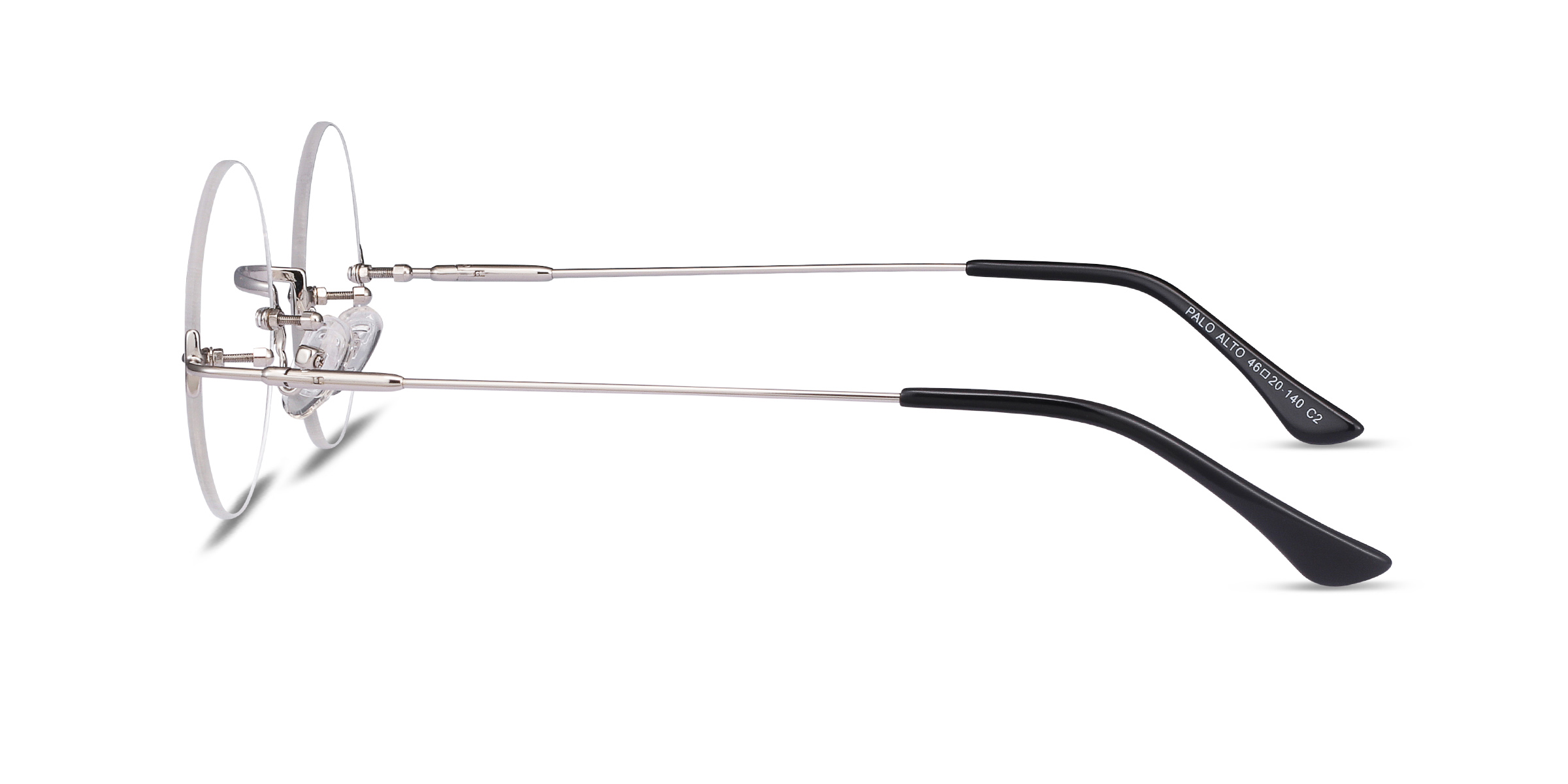 Palo Alto Round Silver Rimless Eyeglasses Eyebuydirect Canada