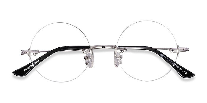 Silver Palo Alto -  Vintage Metal Eyeglasses