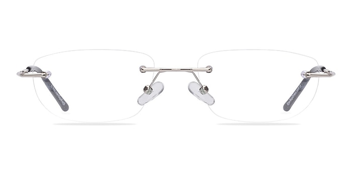 Melbourne Silver Metal Eyeglass Frames from EyeBuyDirect