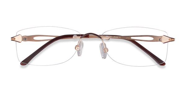 Rivet prescription eyeglasses (Golden/Brown)