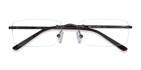 Edison prescription eyeglasses (Brown)