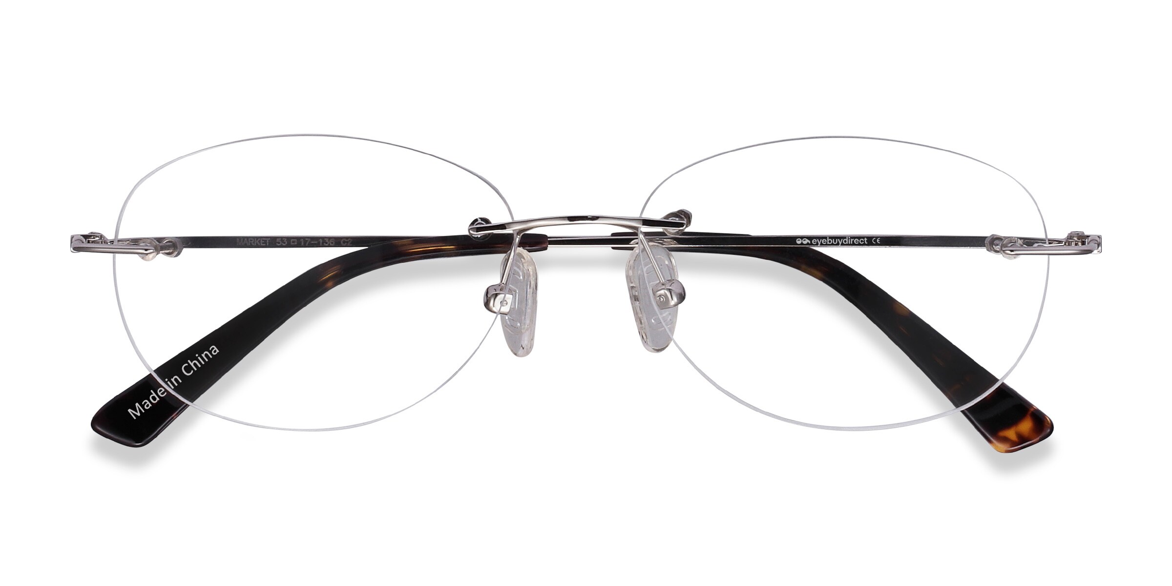 Parade 1533 Sliver/Gold 56/16 Ladies Metal Eyeglass Frame Lot NOS #271 5 pc 