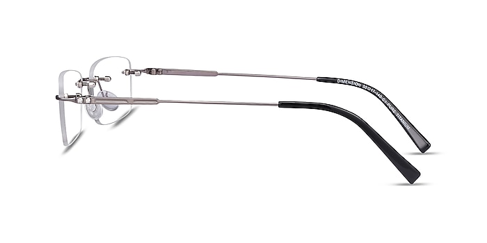 Dimension Gunmetal Titane Montures de lunettes de vue d'EyeBuyDirect