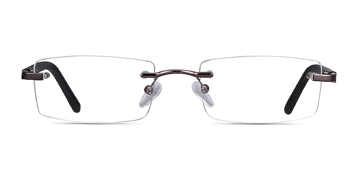 Whistle Gunmetal Metal Eyeglass Frames from EyeBuyDirect