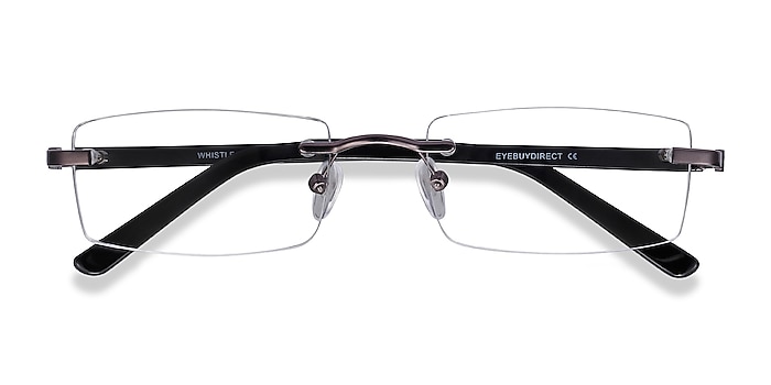 Gunmetal Whistle -  Lightweight Metal Eyeglasses