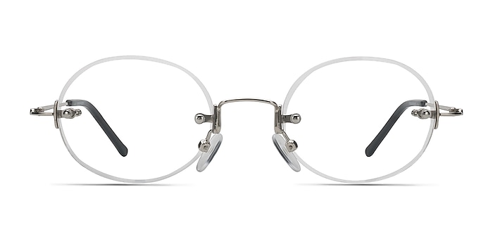 Charm Silver Metal Eyeglass Frames from EyeBuyDirect