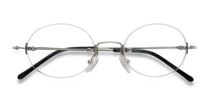 Charm Oval Silver Glasses for Women | Eyebuydirect