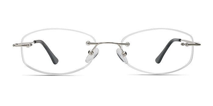 Duel Silver Metal Eyeglass Frames from EyeBuyDirect