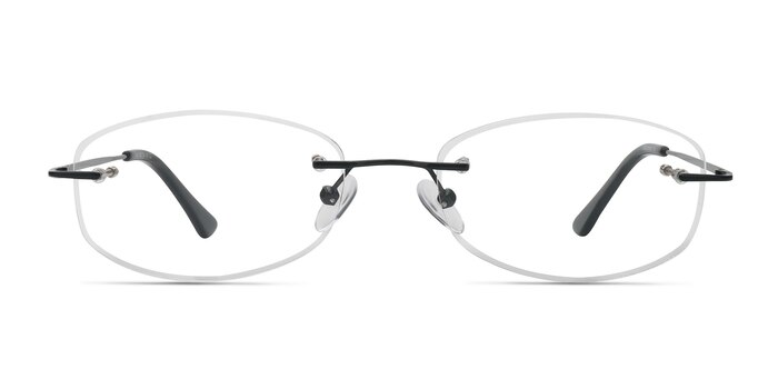 Duel Noir Métal Montures de lunettes de vue d'EyeBuyDirect